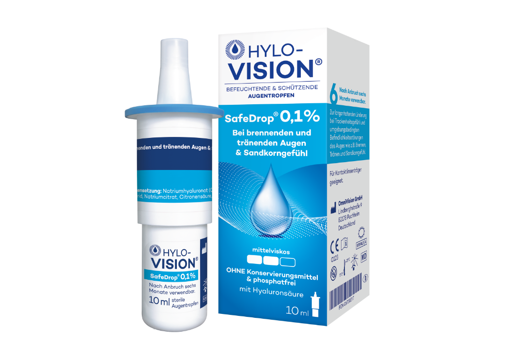 Packshot von HYLO-VISION® SafeDrop® 0,1 %.