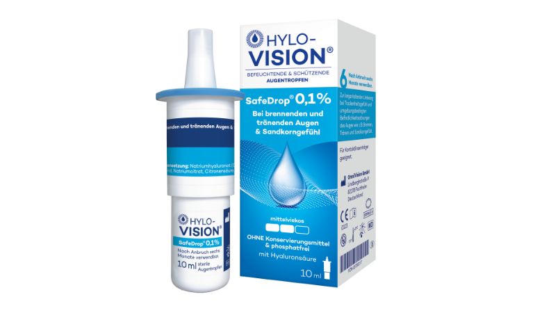Packshot von HYLO-VISION® SafeDrop® 0,1 %.